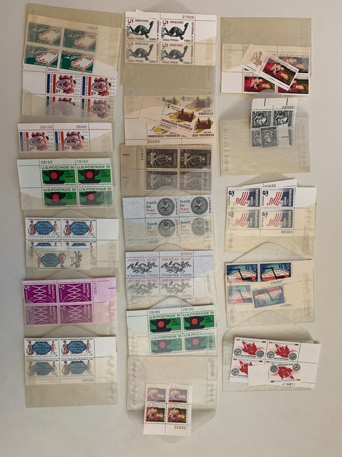 Large lot of vintage used and unused postage stamps, U.S. and other countries