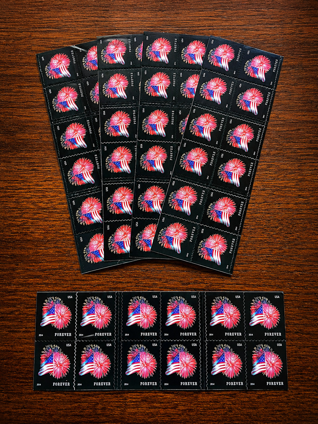 100 Genuine USPS Forever Stamps Unused 5 Sheets of 20 Booklet of 100