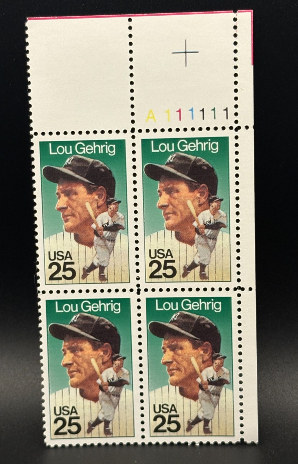Multiple sets of Plate Block US Postage Stamps from the 90s (2)