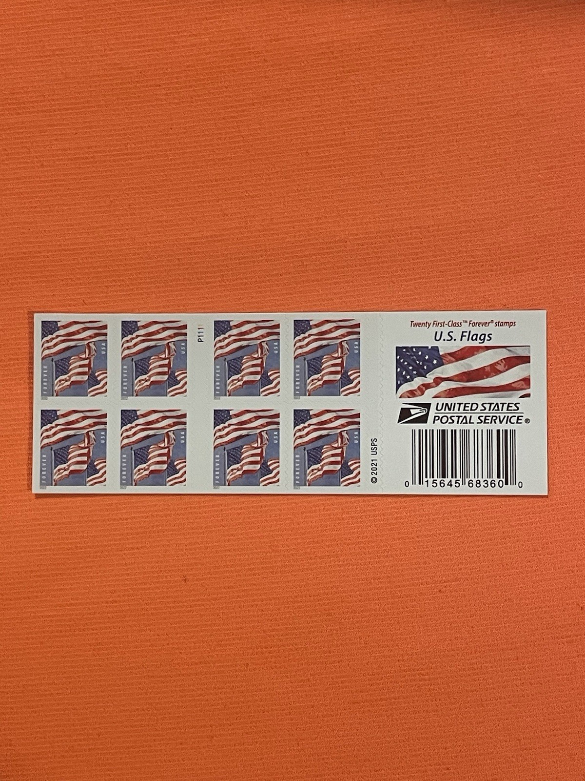 USPS Forever Stamps – US Flags (2021) Single Stamp Random MNH