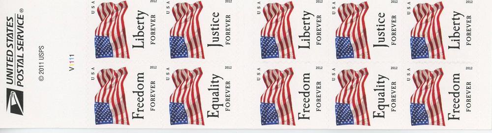 US SCOTT 4673-4676b BOOKLET OF 10 FLAG FOREVEER STAMPS MNH