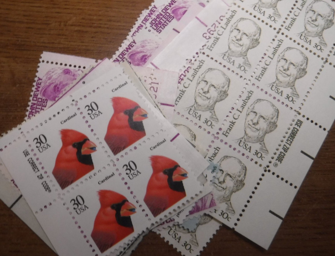 Lot of Unused 30 Cent Stamps, Vintage U.S. Postage Stamps, $15 Face