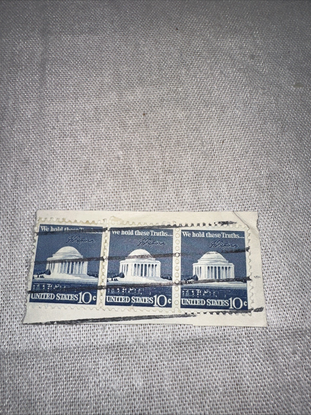 USA – 1973 – Jefferson Memorial – 10¢ Lot Of 3