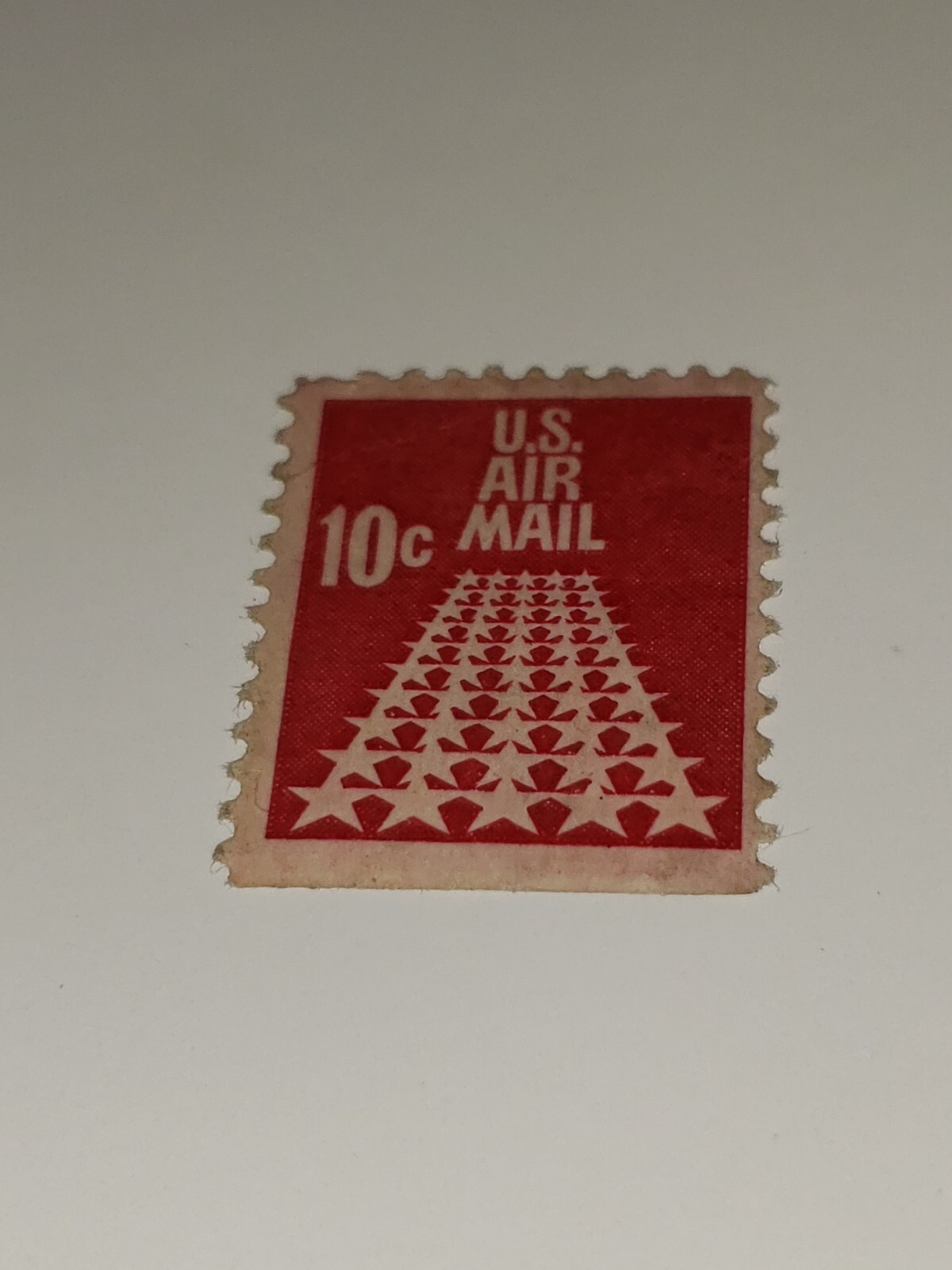 1968 US Air Mail Star Runway 10 cent USPS United States Postal postage stamp
