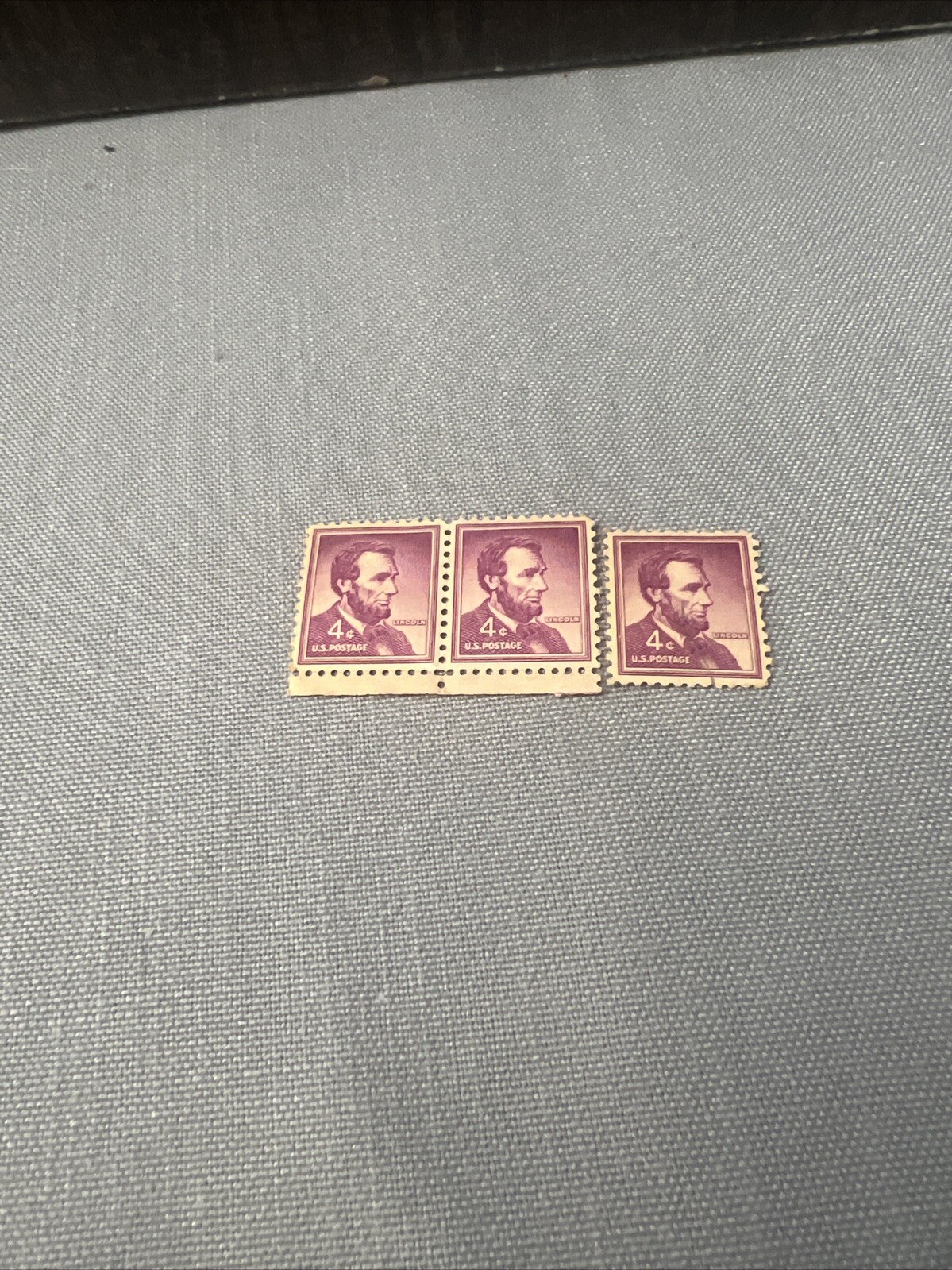 VERY RARE Abraham Lincoln 4 Cent Stamp US Postage Stamp 3 In Total