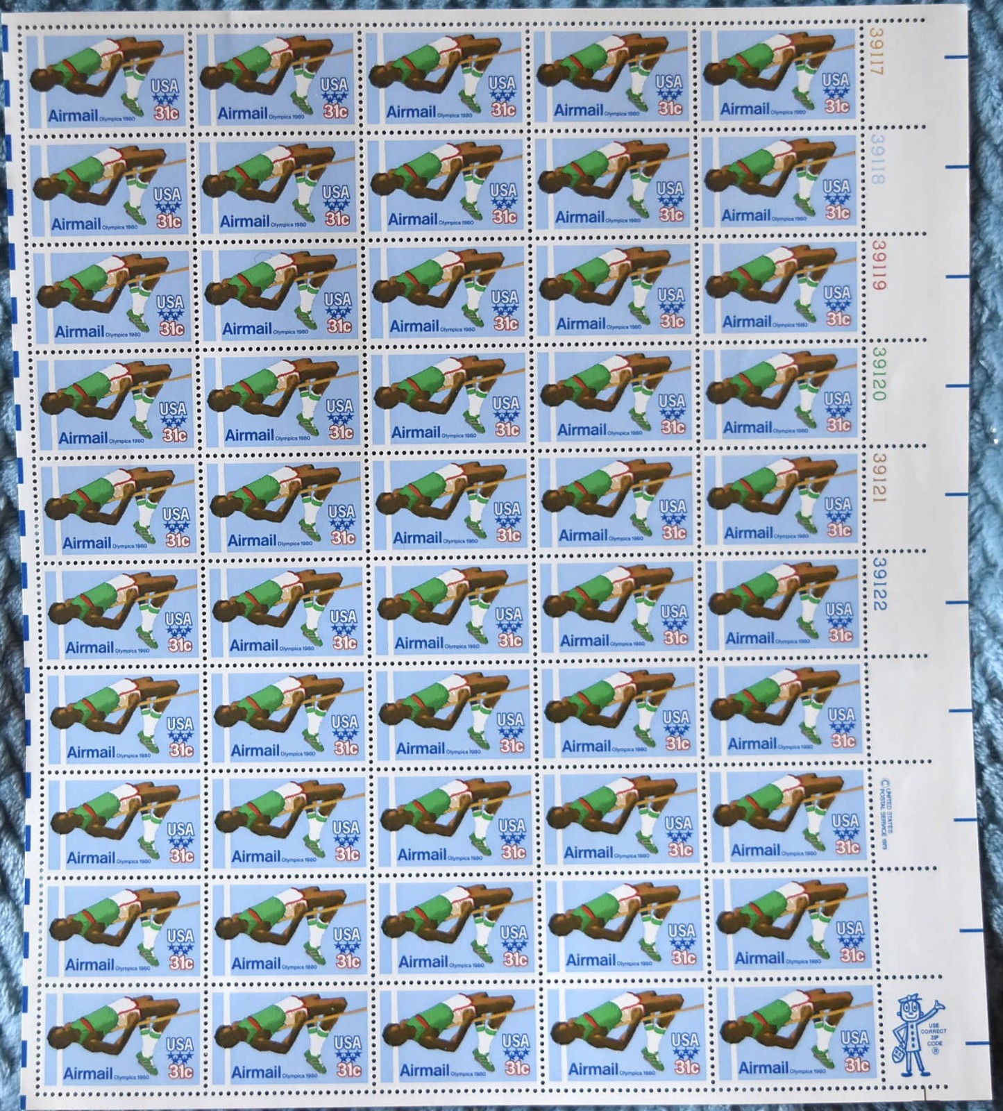 US Mint Never Hinged with Original Gum Stamp Sheet Collection FV $388