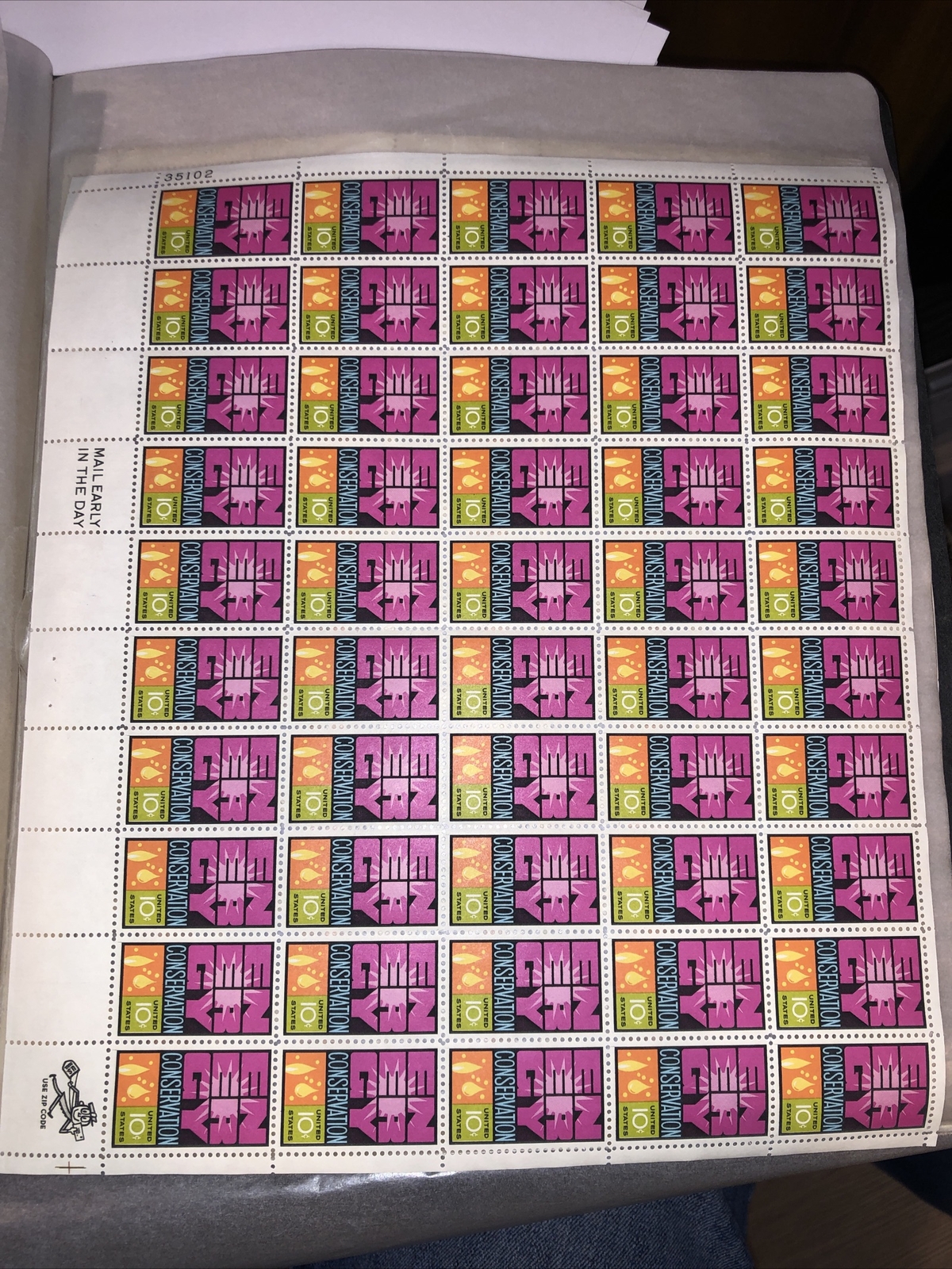 Scott # 1547 10 Cent Energy Conservation Mint Sheet U.S. Postage Stamp