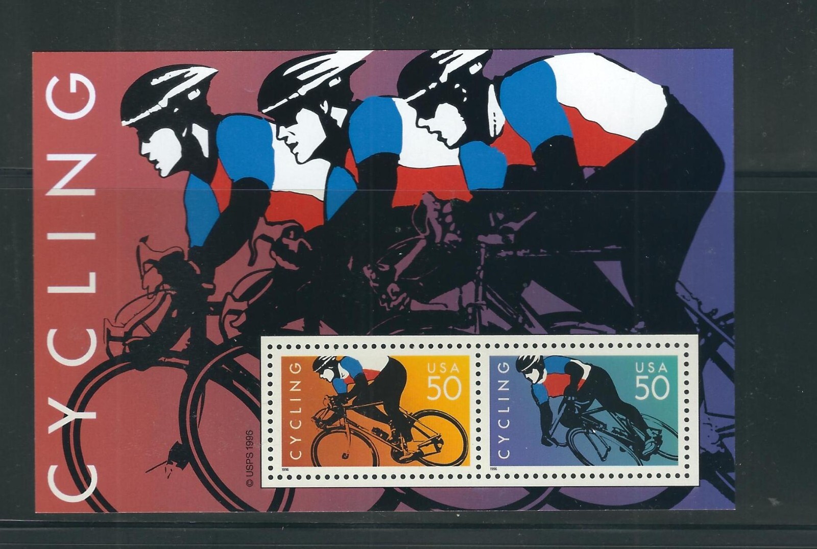USA SC # 3119 Cycling . Souvenir Sheet . MNH