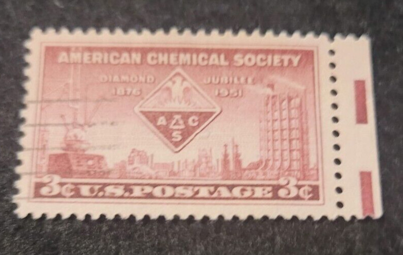 # 1002 – 1951 3¢ American Chemical Society USA Used 1 Stamp +2 FREE
