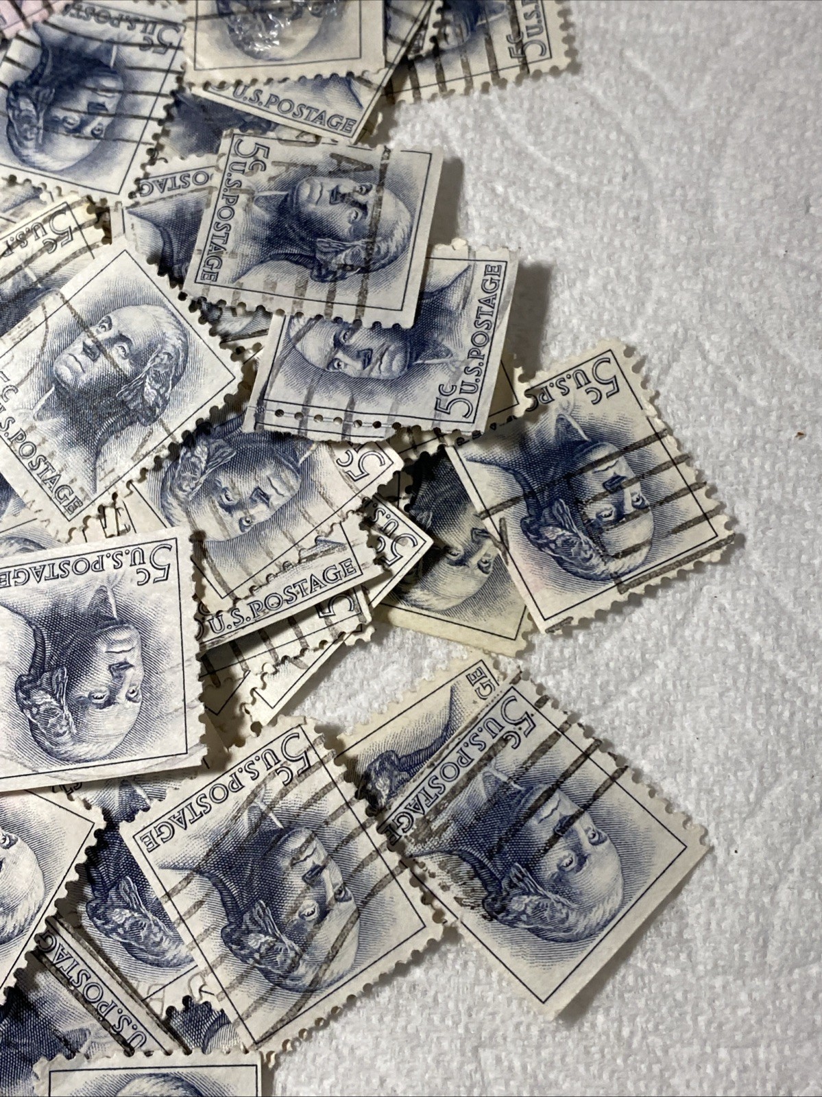 (250) Used Stamps 1963 – George Washington -5 Cents Stamps All Good Condition
