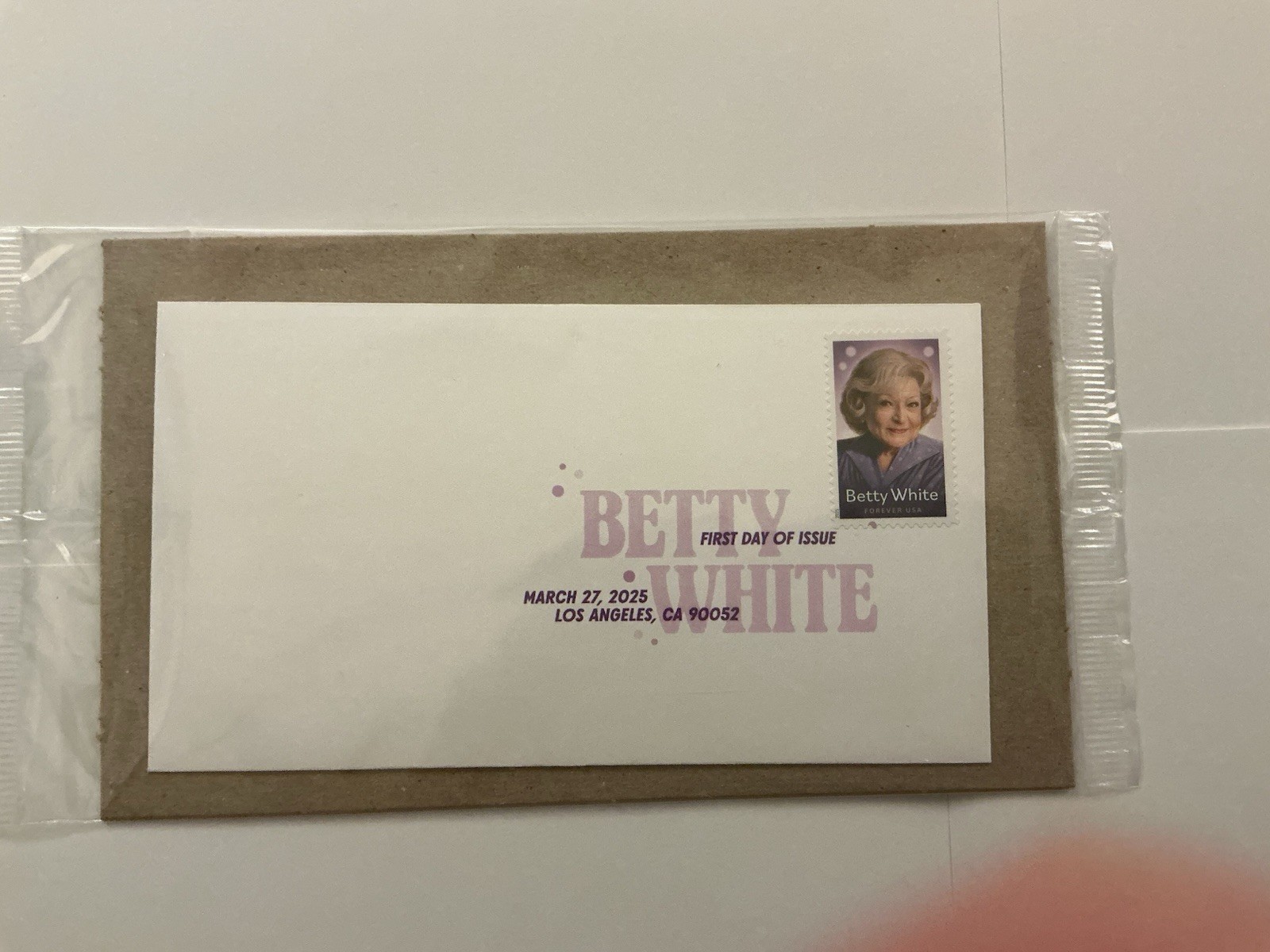 Betty White Collection (20) Stamps + Bookmark (with Stamp)+ Stamped Envelope