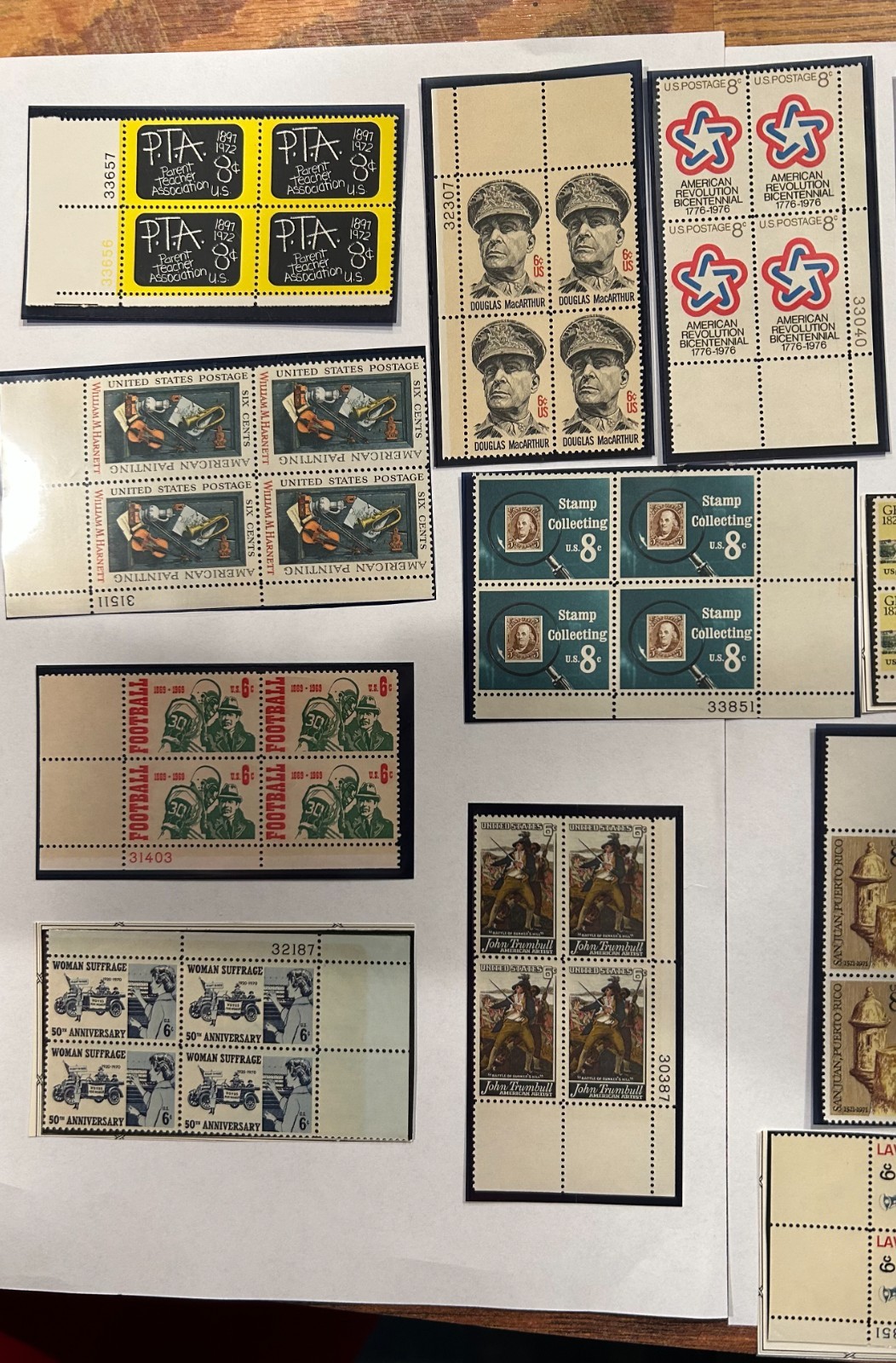 Vintage, Mint state US Postage Stamps, over 140+ Stamps!! See Description.
