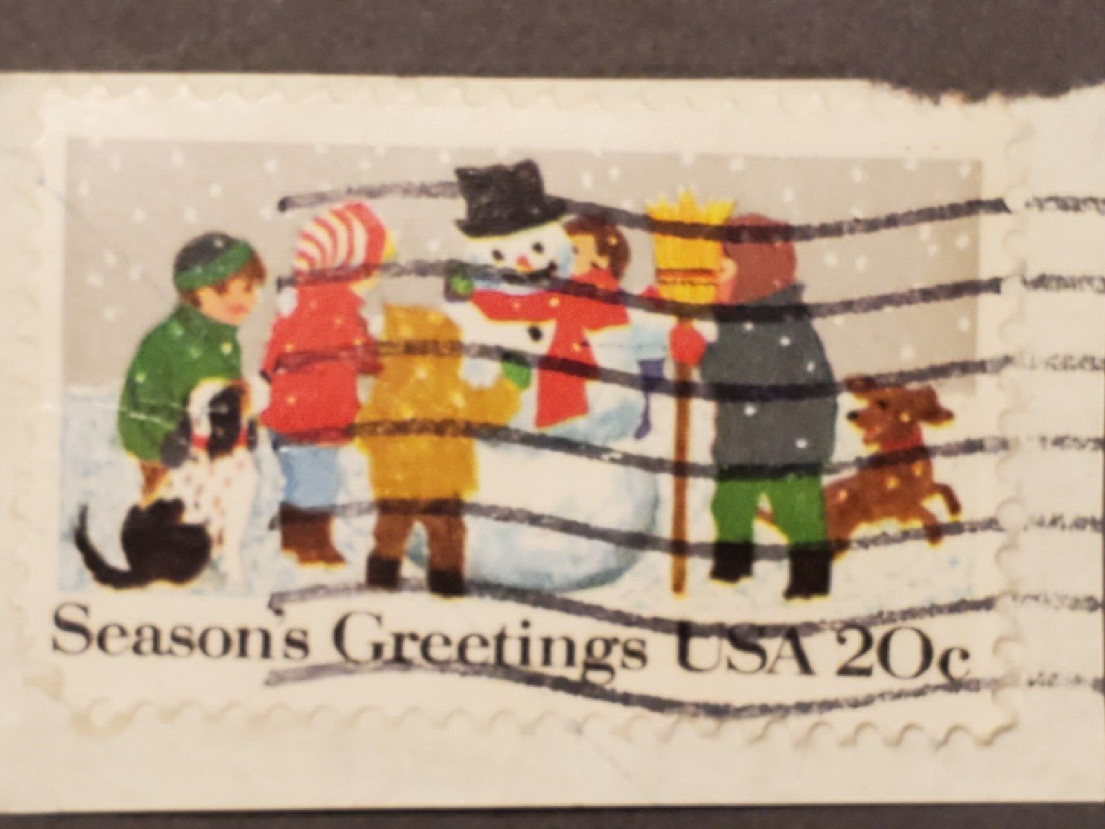 Seasons Greetings Christmas stamps