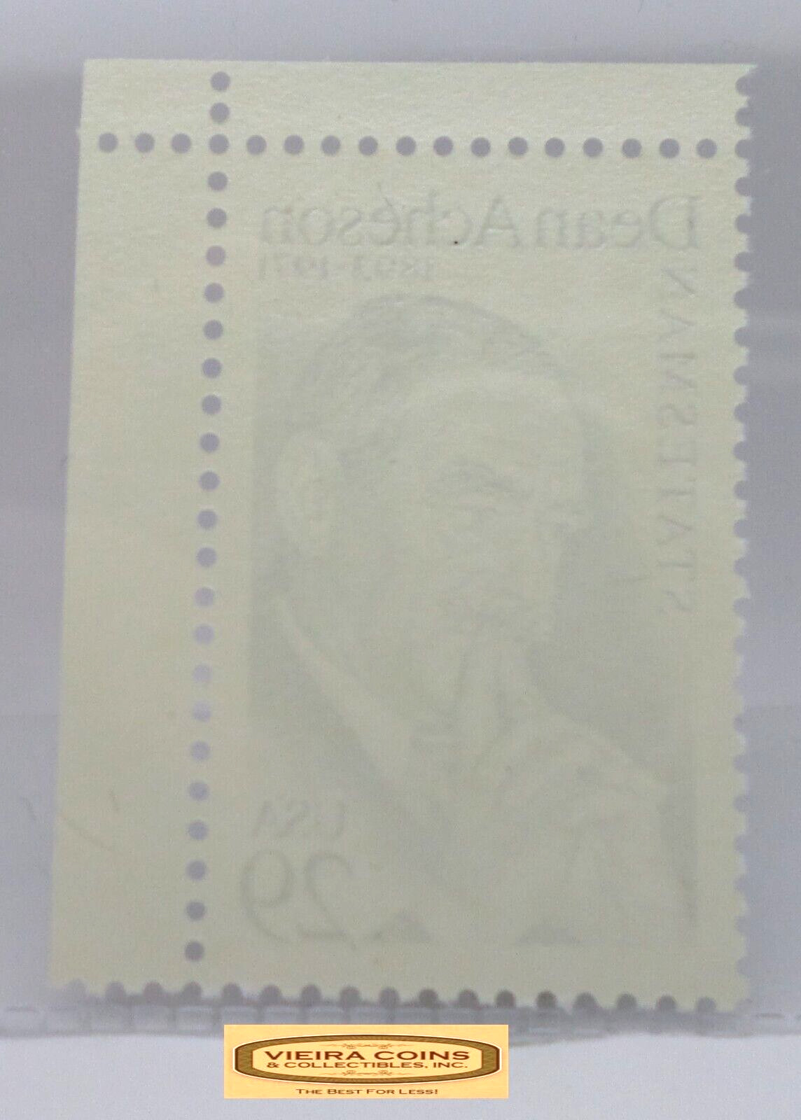 1893 – 1971 USA Dean Acheson Statesman 29 Cents Stamp – #S40949NQ