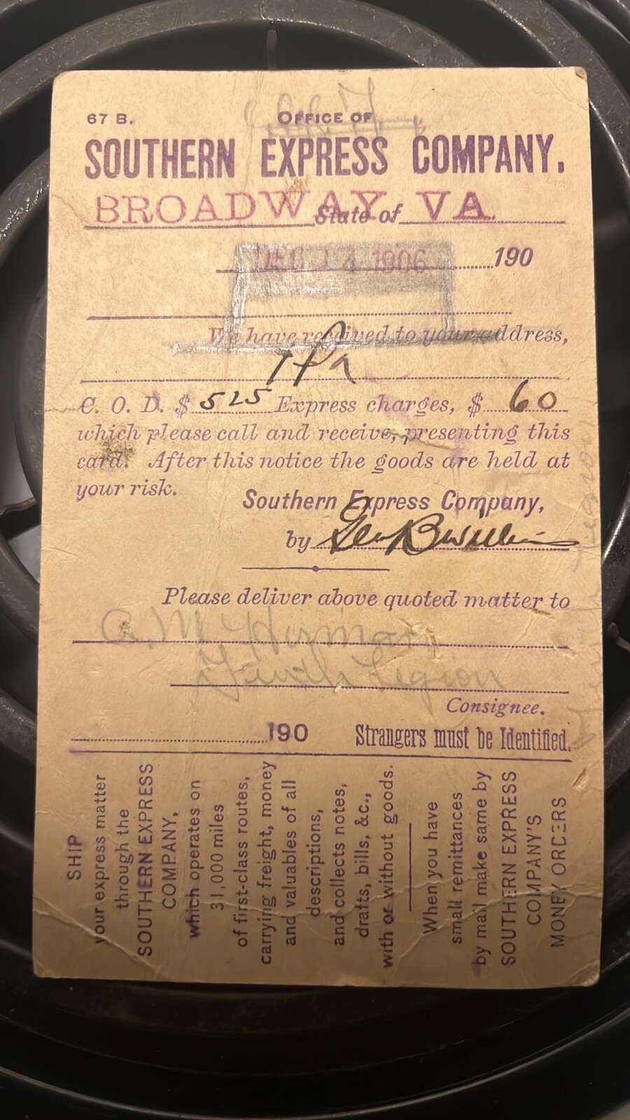 stamps 1900s Broadway va all good shape 
