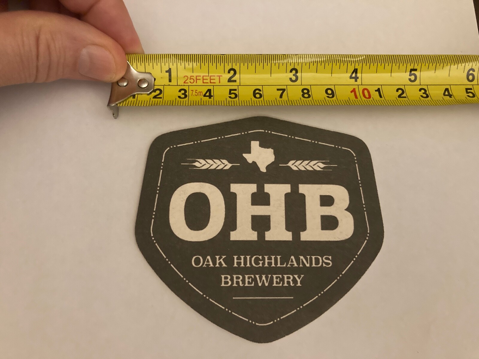 OAK HIGHLANDS BREWERY COASTER – NEVER USED