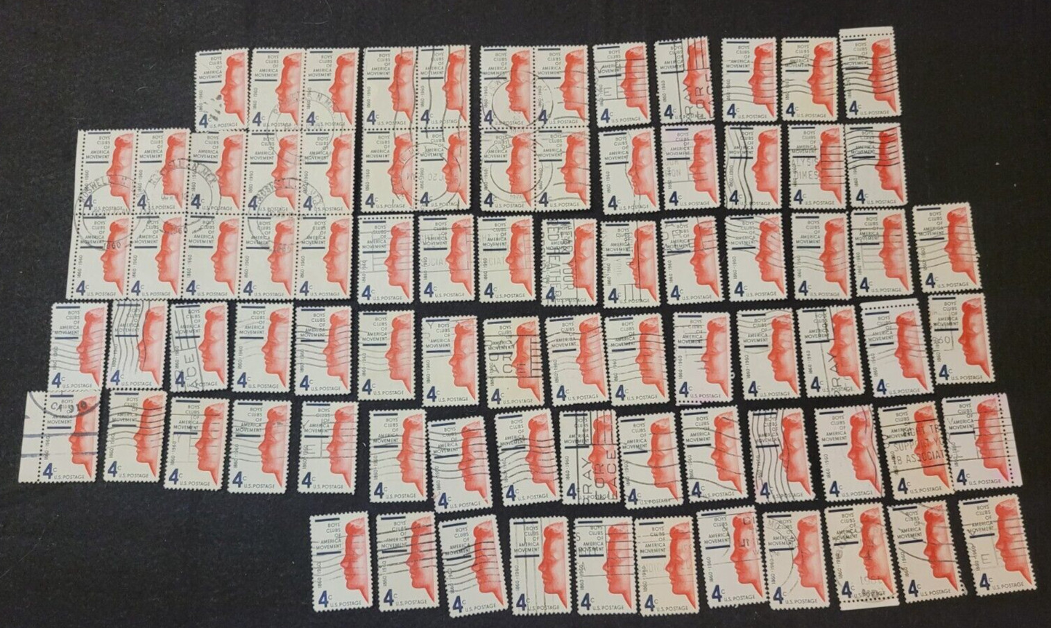 # 1163 – 1960 4c Boys’ Clubs of America Movement Used ~ 1 Stamp + 2 FREE Stamps