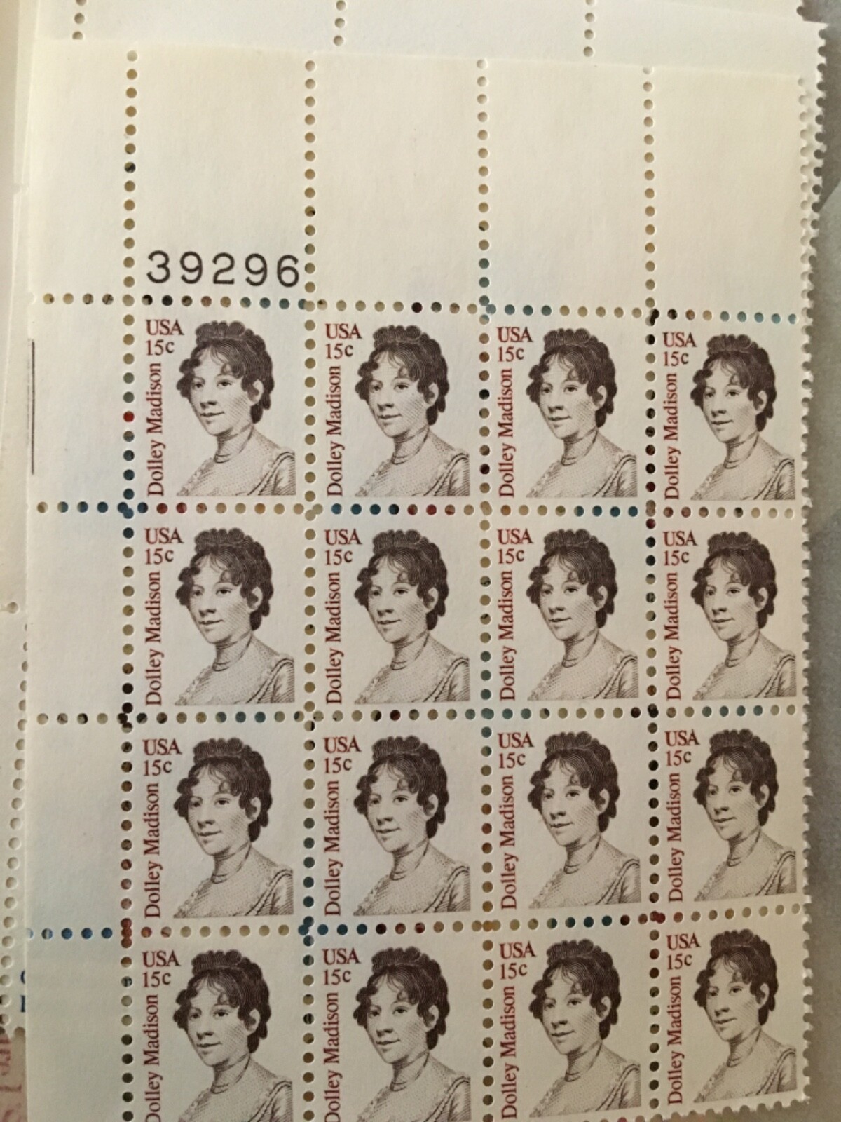 See Photos. US Postage Stamp 1980 Dolly Madison First Lady Scott 1822 16 15c