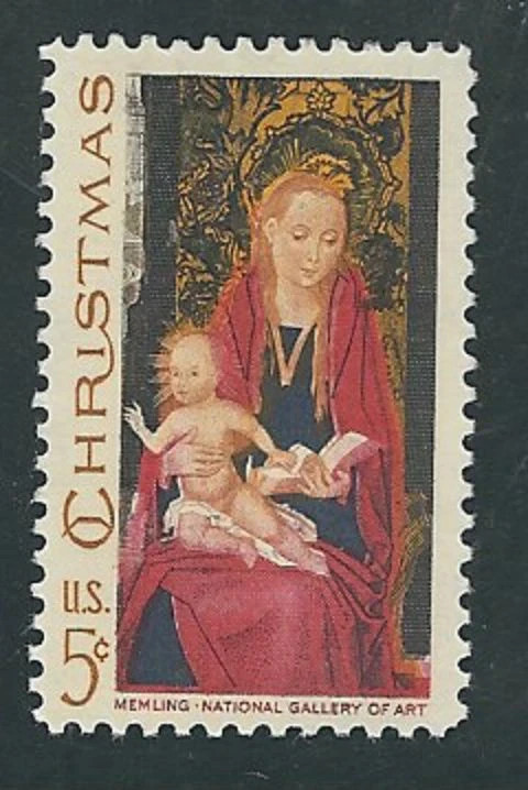 USA 1967 – Christmas 1967 – Memling National Gallery of Art Painting😎Sc.#1336😎