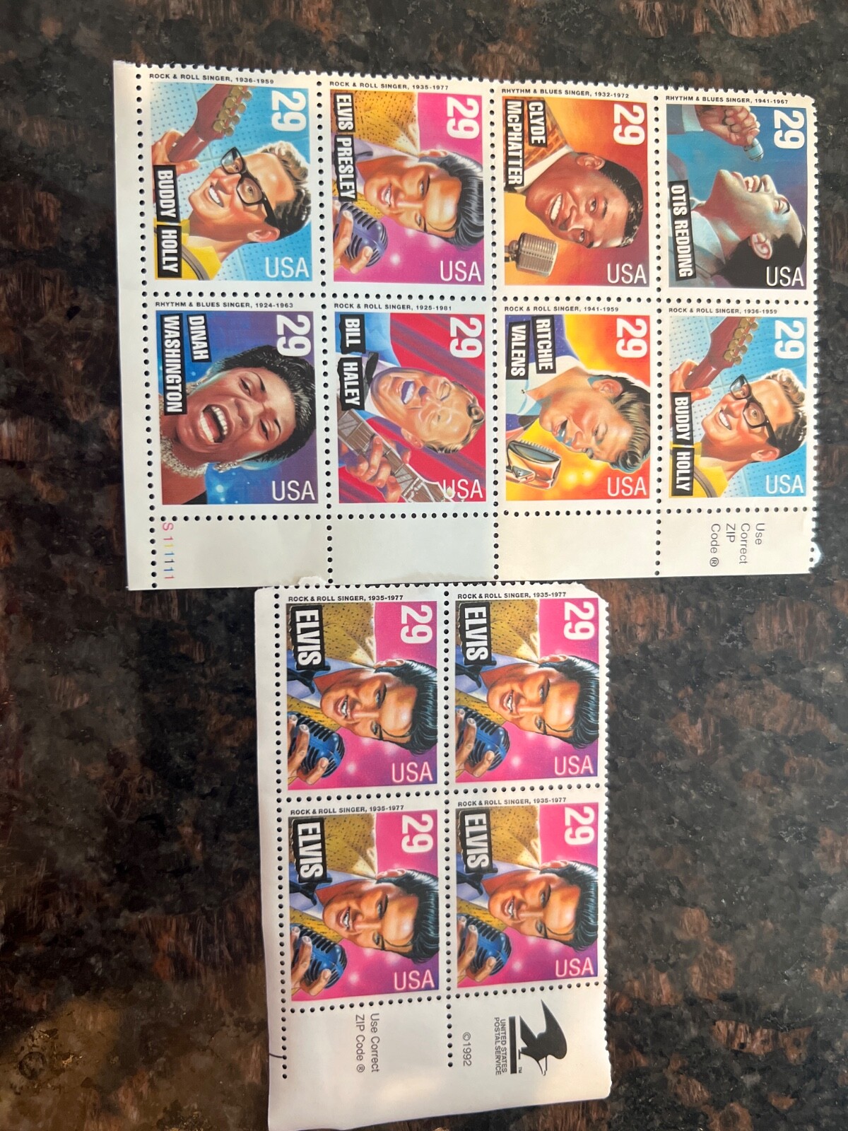 Legends of American Music Series Rock & Roll/ Rhythm & Blues 12 stamps