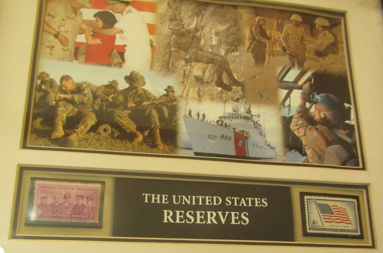 USPS Commemorative The United States Reserves Framed Postage Stamps