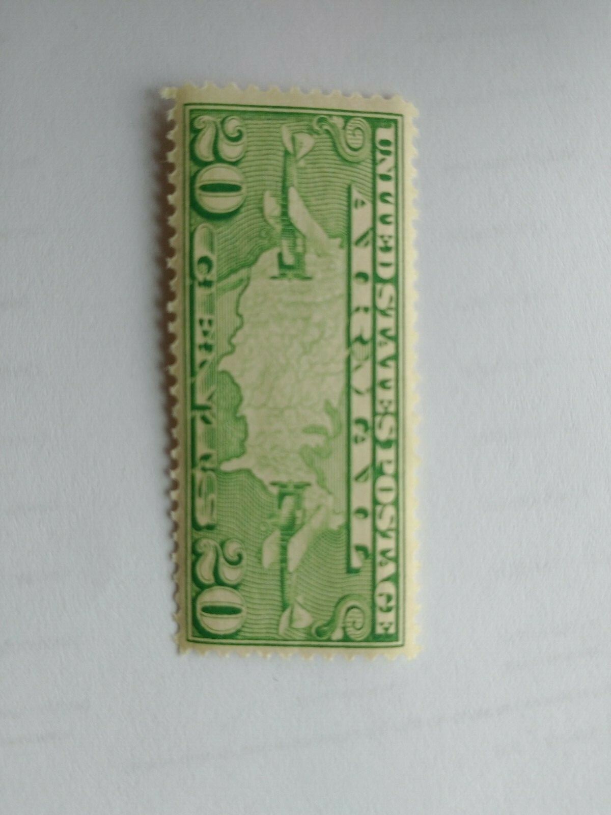 US 1926-27 AIRMAIL 20 cents Unused Scott C9 FREE SHIP