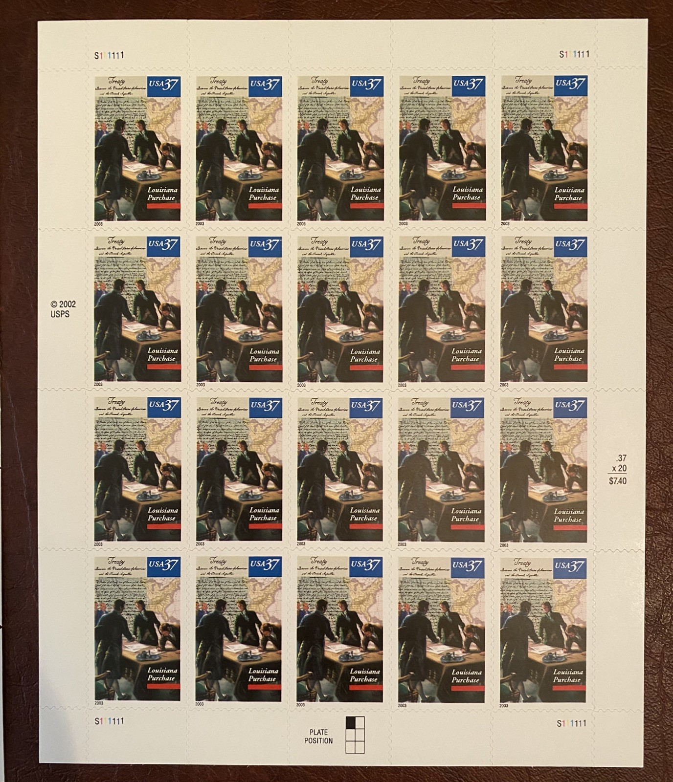USPS Stamp Lot- Distinguished Soldiers Louisiana Purchase Purple Heart Civil War