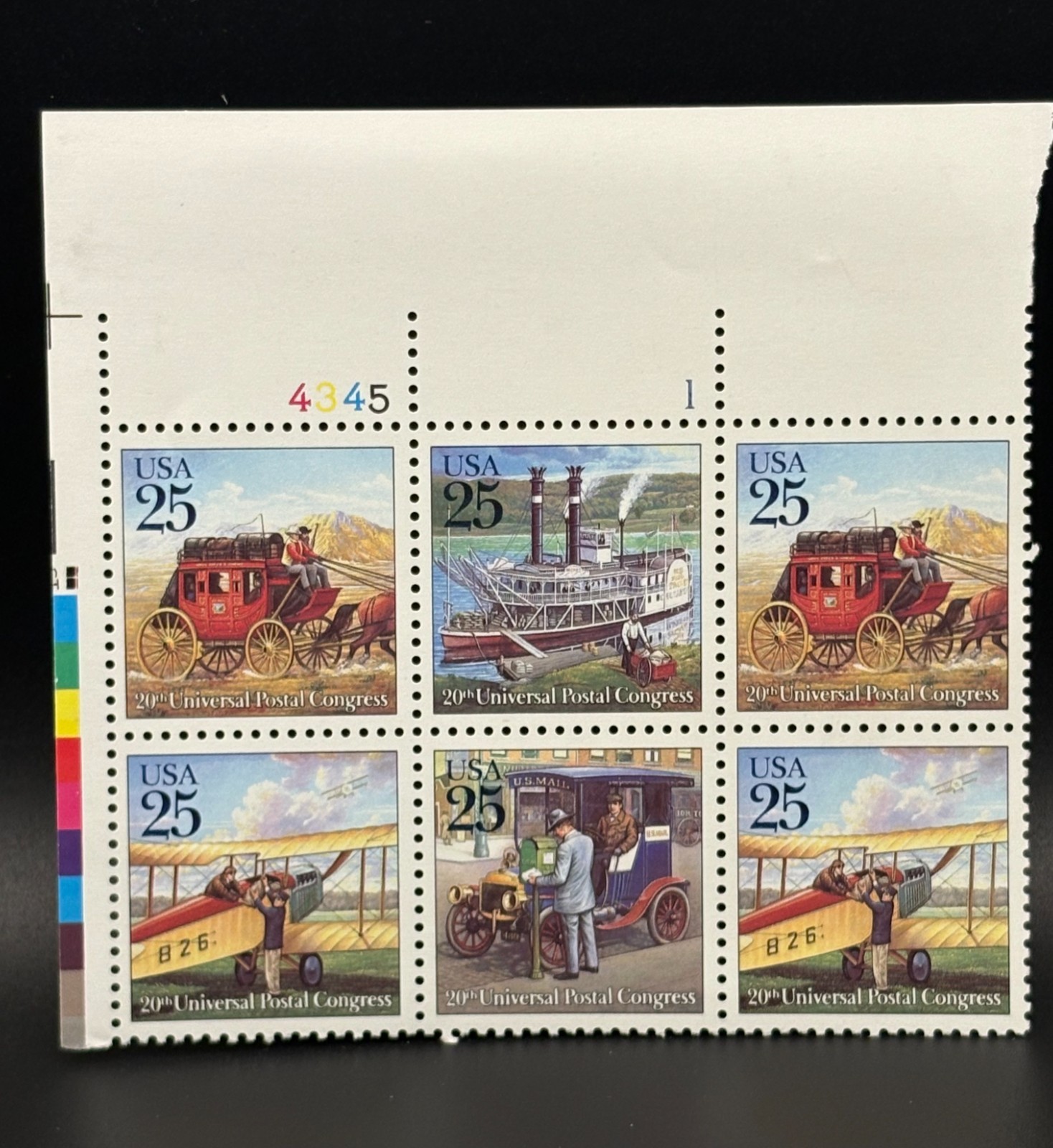 Multiple sets of Plate Block US Postage Stamps from the 90s (2)