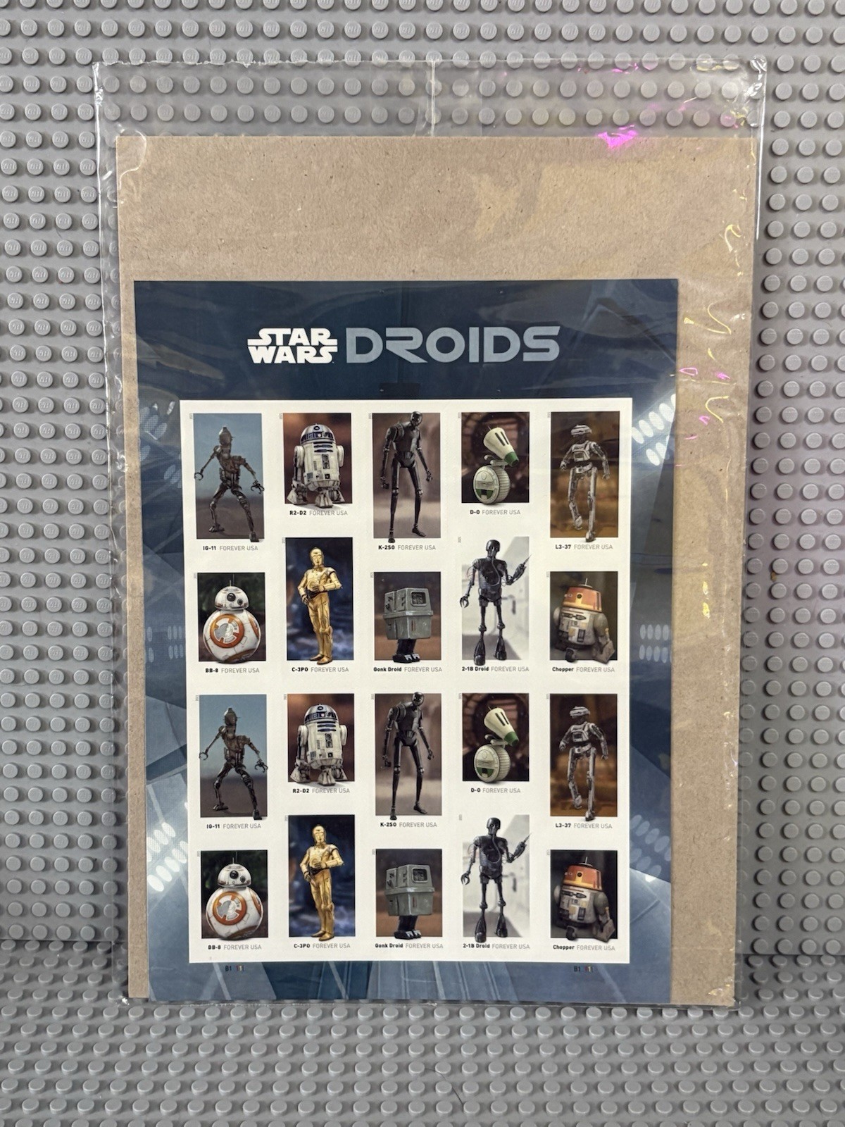 2021 US Scott Star Wars Droids, Sheet of 20 Forever Stamps Sealed Packaging