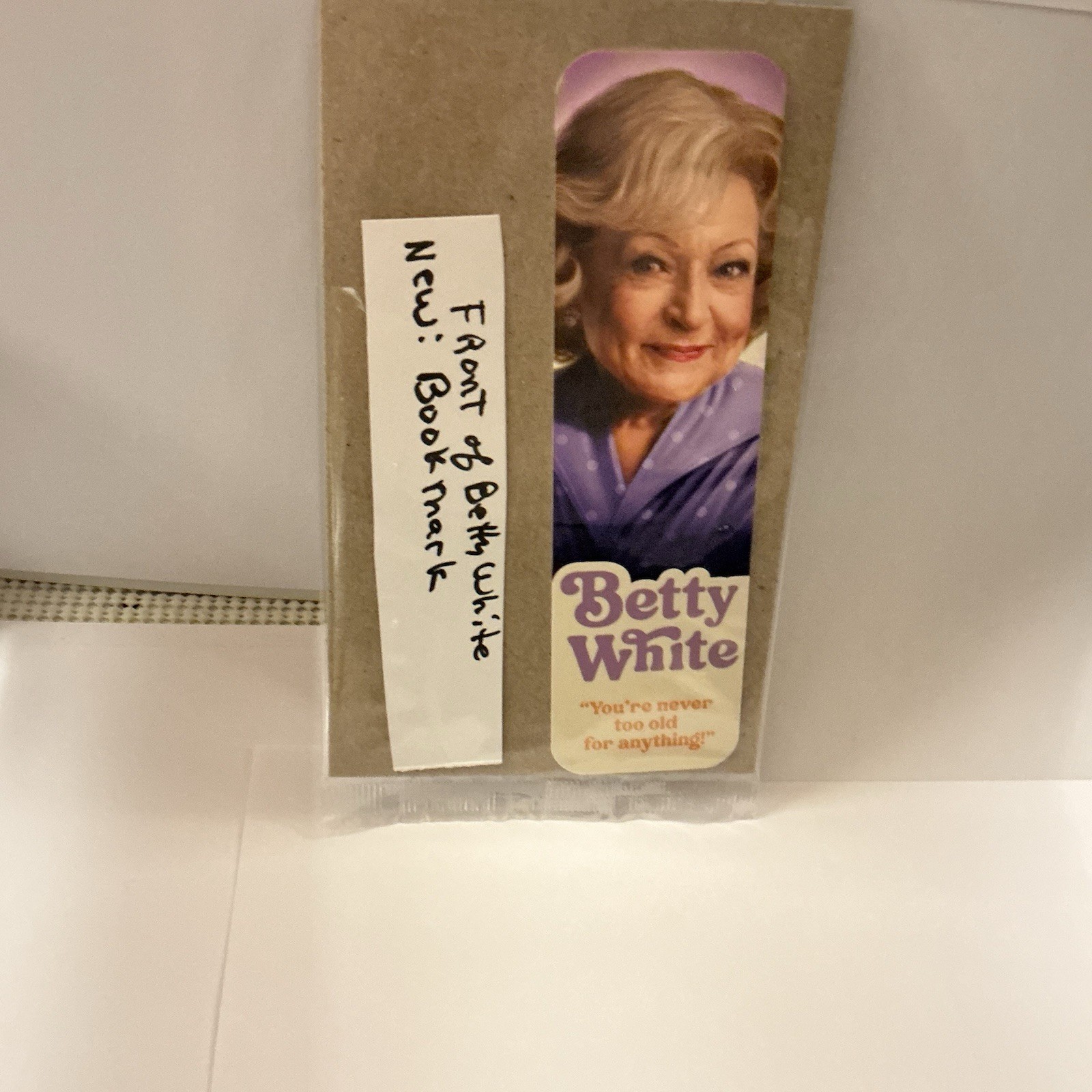 Betty White /Golden Girls (2)Betty White Stamped Envelopes + (1) Bookmark