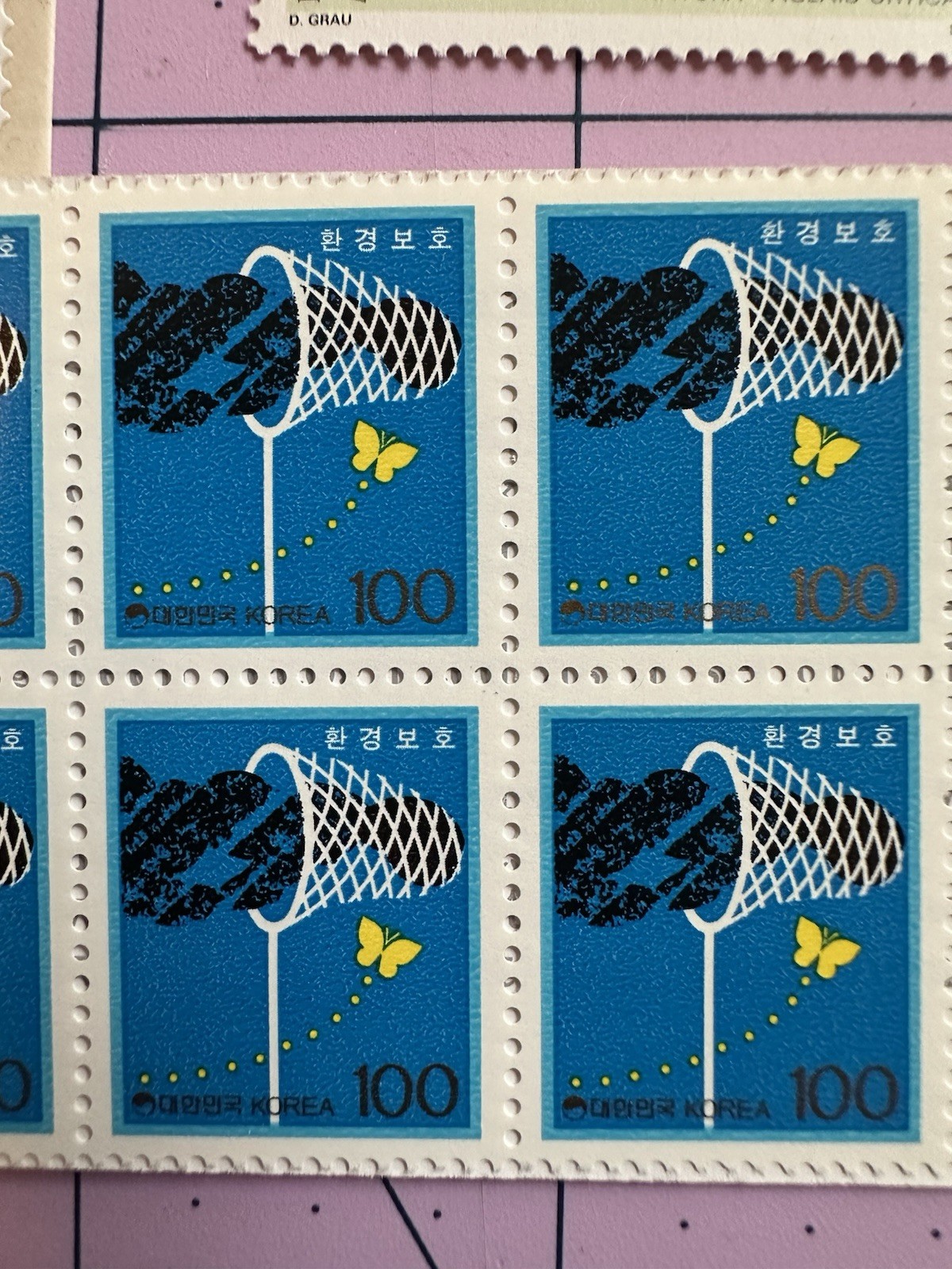 A Collection of Butterfly Postage Stamps Mint