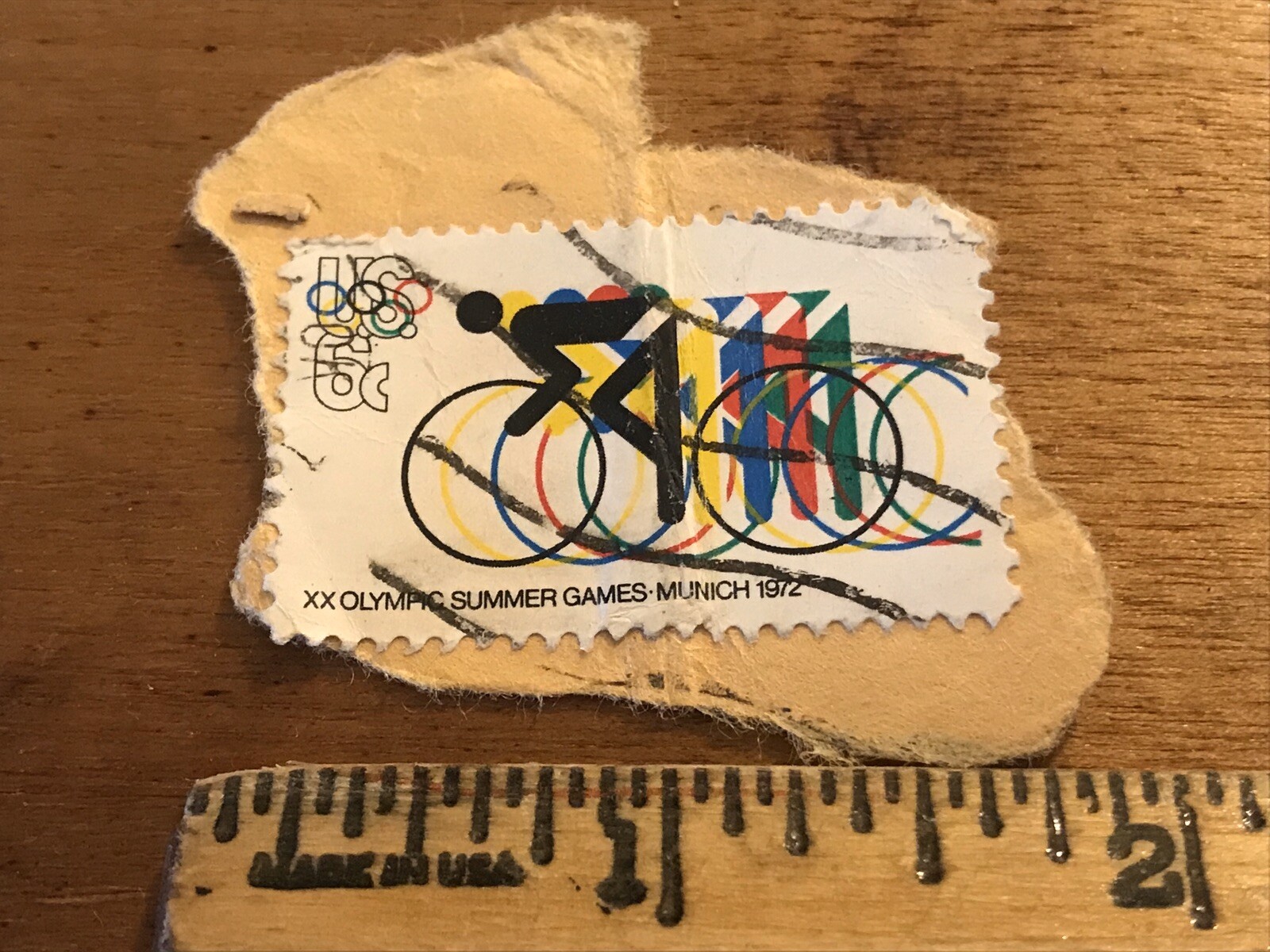 US 6 Cent Olympic Summer Games 1972 Munic Used Cycling