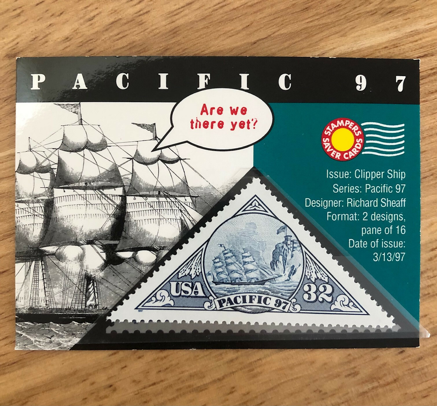 Pacific 97 Stamps: Stagecoach and Clipper Ship