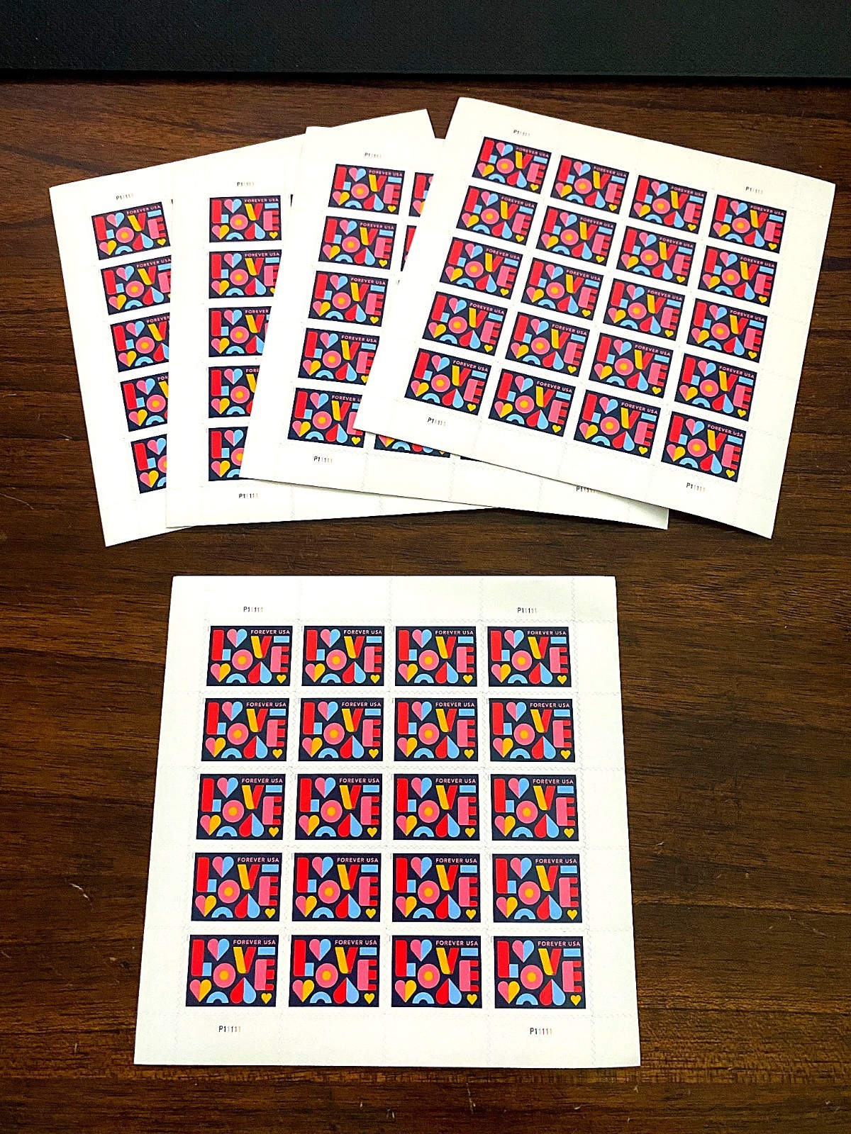 100 Genuine USPS Forever Stamps Unused 5 Sheets of 20 Booklet of 100