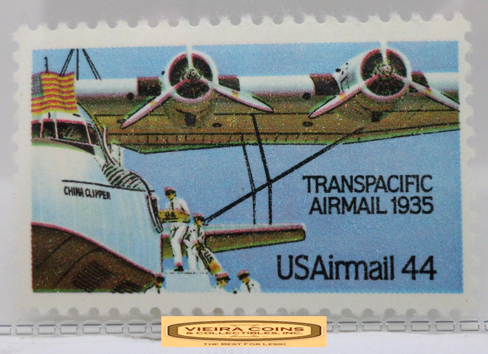 1935 USA Airmail Transpacific Airmail 44 Cents Stamp – #S41413NQ
