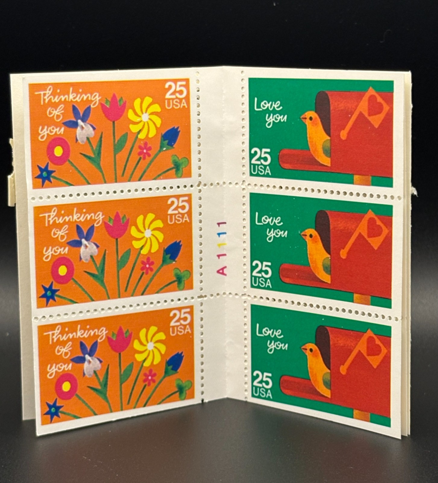 Multiple sets of Plate Block US Postage Stamps from the 90s (2)