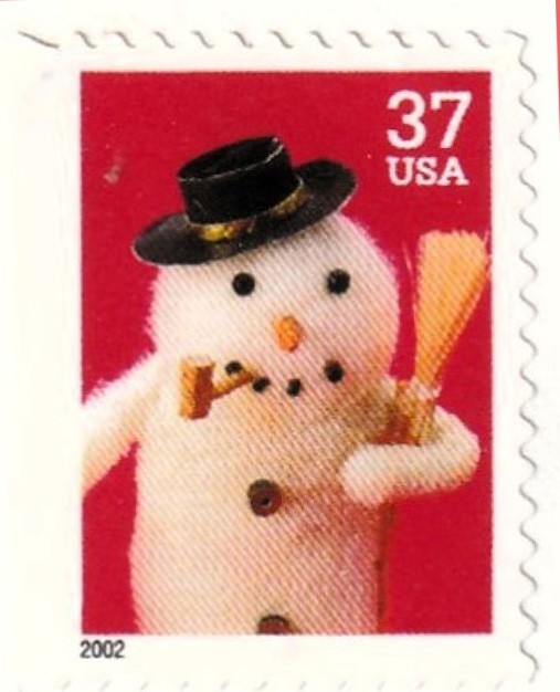 37-cent Contemporary Christmas: Snowman