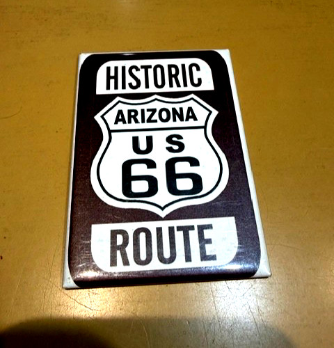 Historic Route – Arizona Route 66Shield Magnet – brown and white