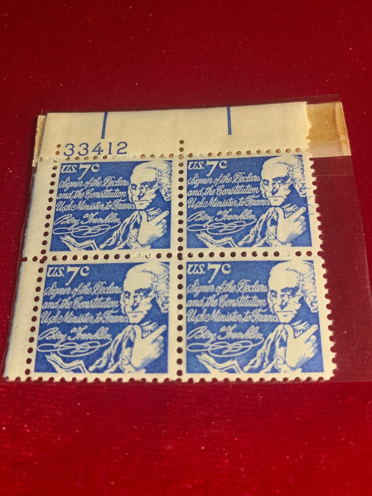 1970 USA 4 New .07 Cent Stamp