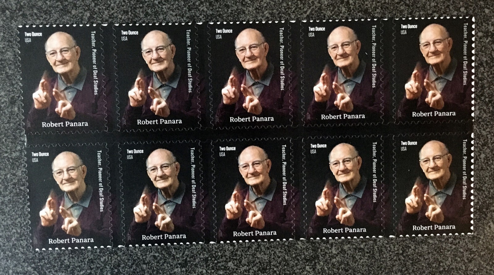 2017USA #5191 Robert Panara Block of 10 Mint From Sheet (forever two ounce rate)