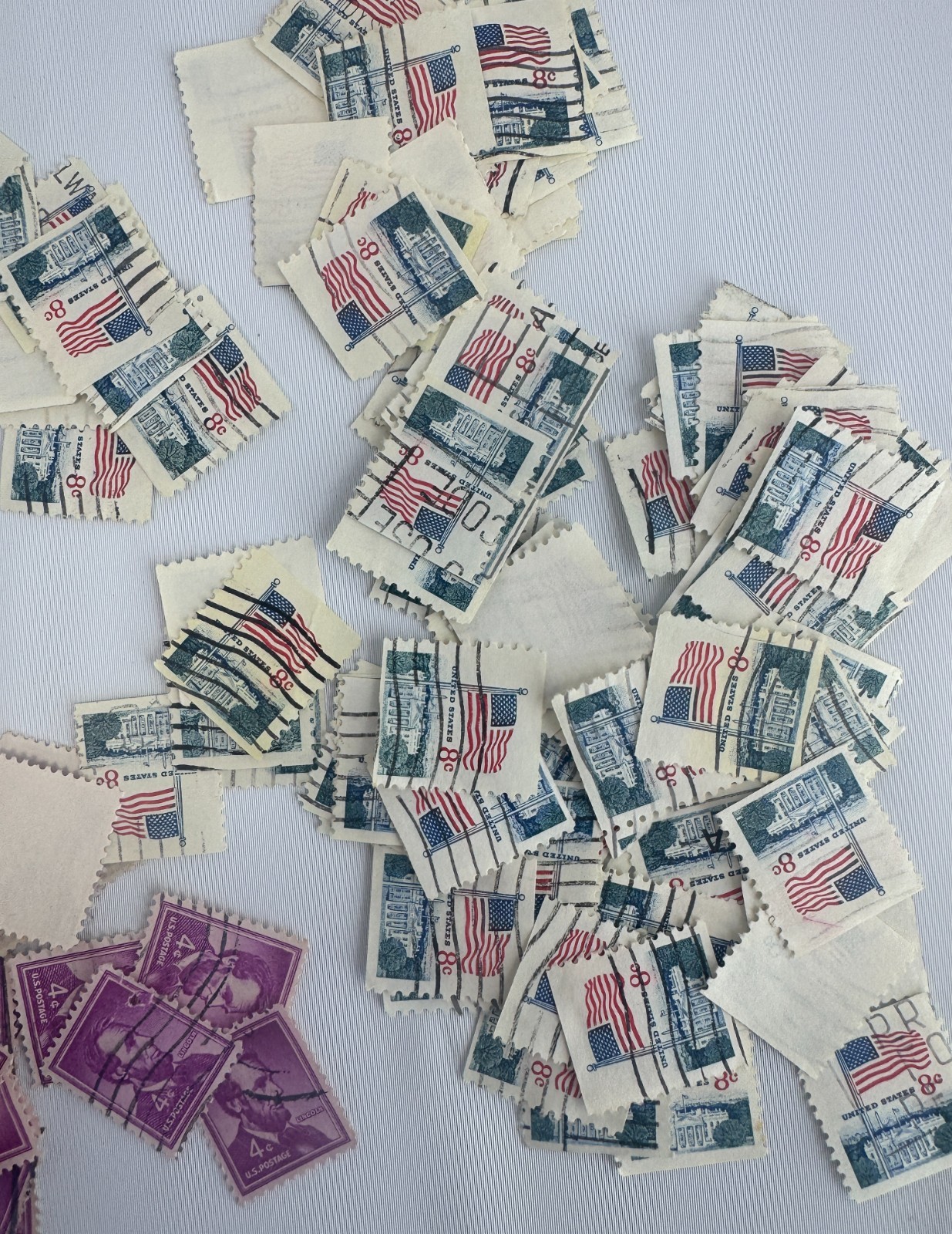 Cancelled Vintage US Definitive Stamp Mixture Lot 8 different types