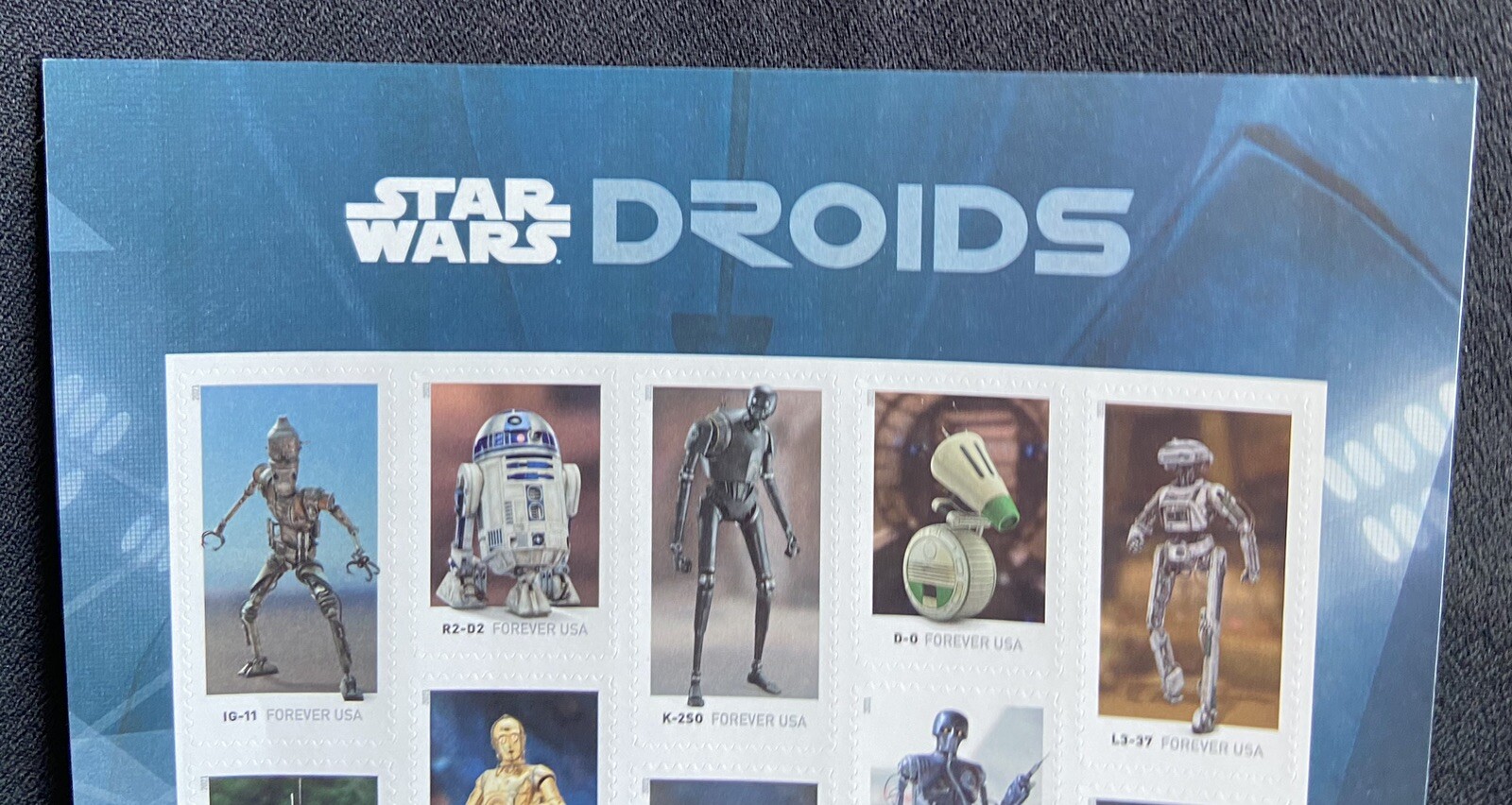 US Scott Sheet of20 Star Wars Droids USPostal 1stClass Forever Stamps NevrHinged