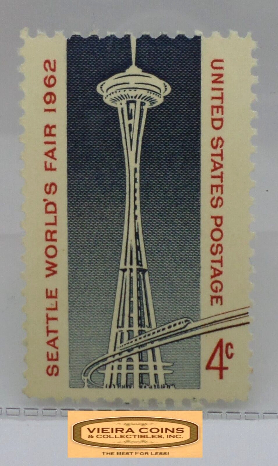 1962 USA Postage Seattle World’s Fair 4 Cents Stamp – #S41760NQ