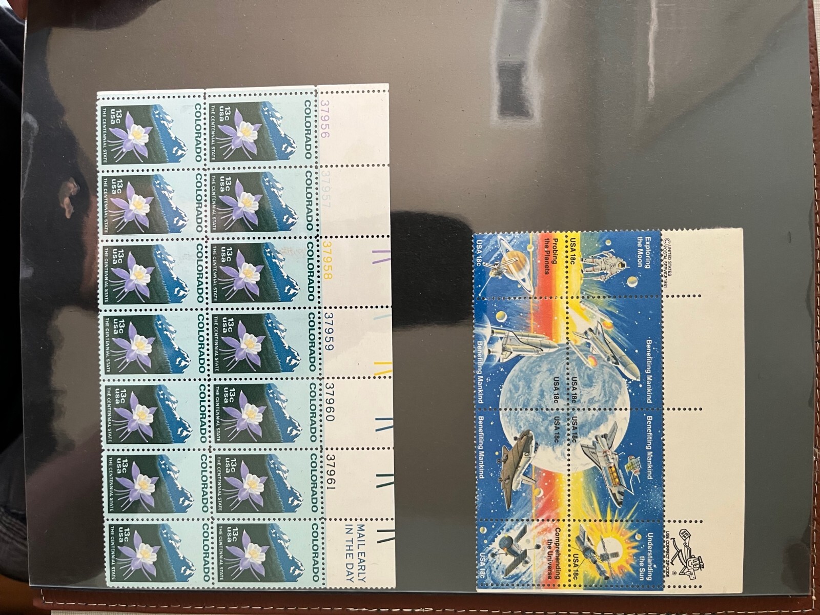 Over 200 various US mint stamps dating approximately from 1977 to 1981