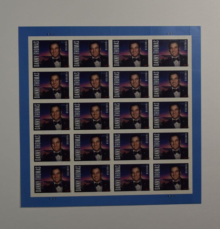 US SCOTT 4628 PANE OF 20 DANNY THOMAS STAMPS FOREVER MNH
