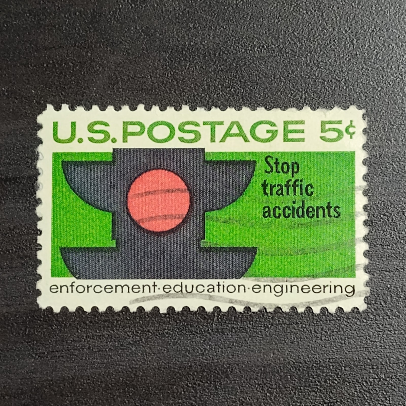 1965: 5 Cents, Traffic Safety, Scott #1272 – Vintage USA Stamp