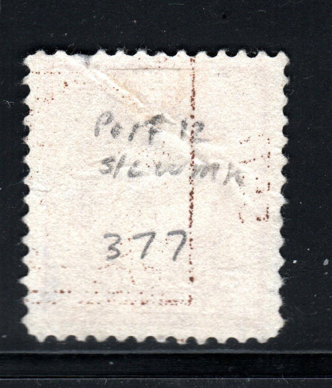 U.S. Stamp – (circa 1910-1911) 4¢ George Washington (perf 12 – S/L wmk) SC# 377