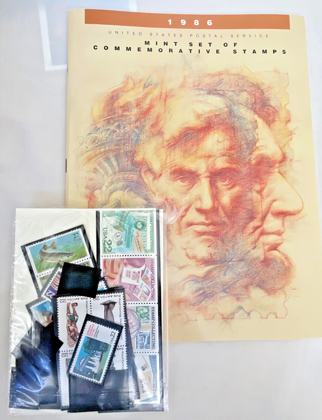 Postage Stamps Collection; 8 Lg Envelopes w Pamphlet & Stamps; Total Eclipse +