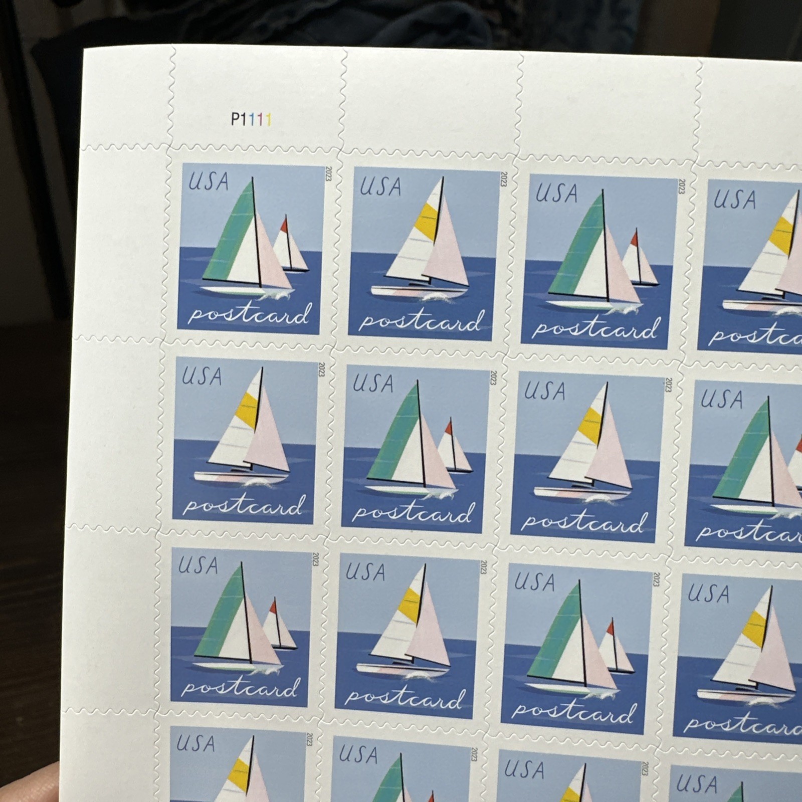 USPS Postcard 2022 Forever Postage Stamps Sailboats 5 Sheets of 20 Never Expire