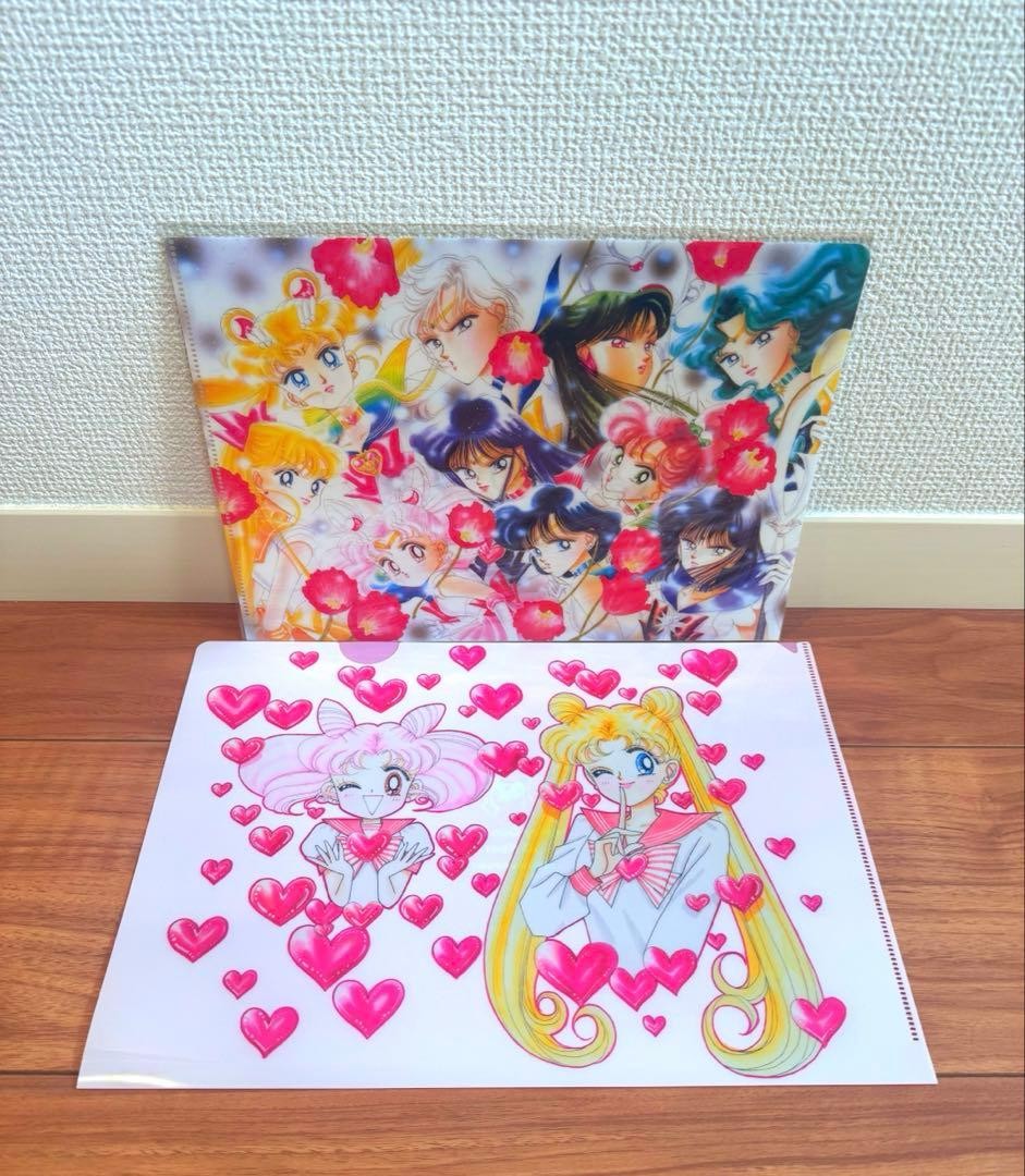 Rare ♡ Pretty Soldier Sailor Moon Clear File Postal Stamp Fan Club Original
